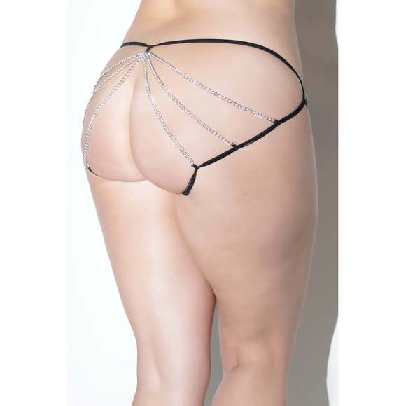 Coquette - Plus Size Chain Panty - Picture 2 of 3